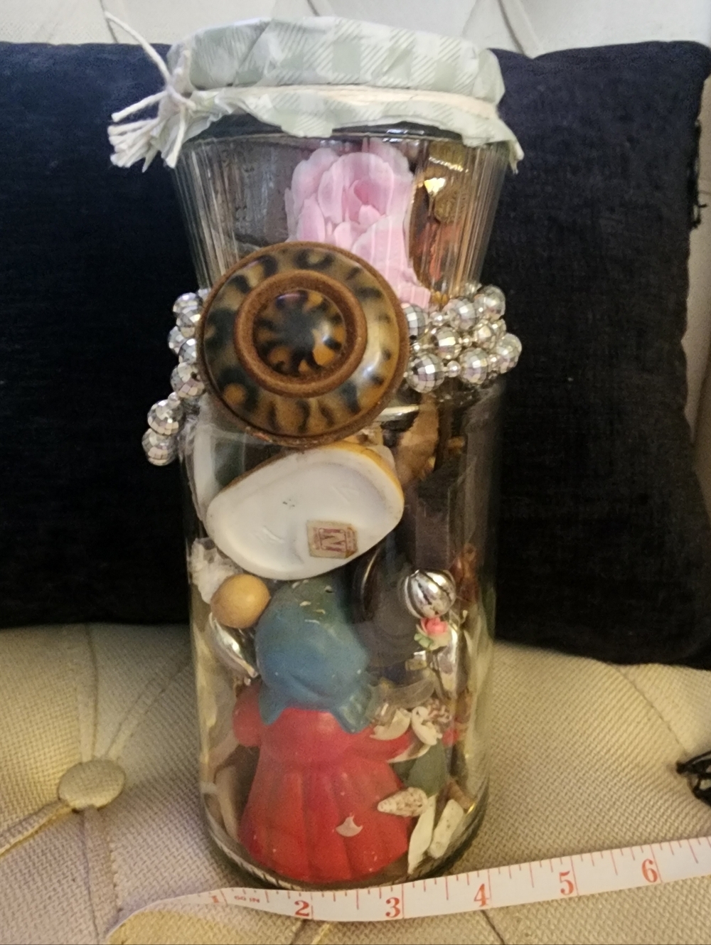Vintage Mystery Trinket Jar - "Grandma's House"
